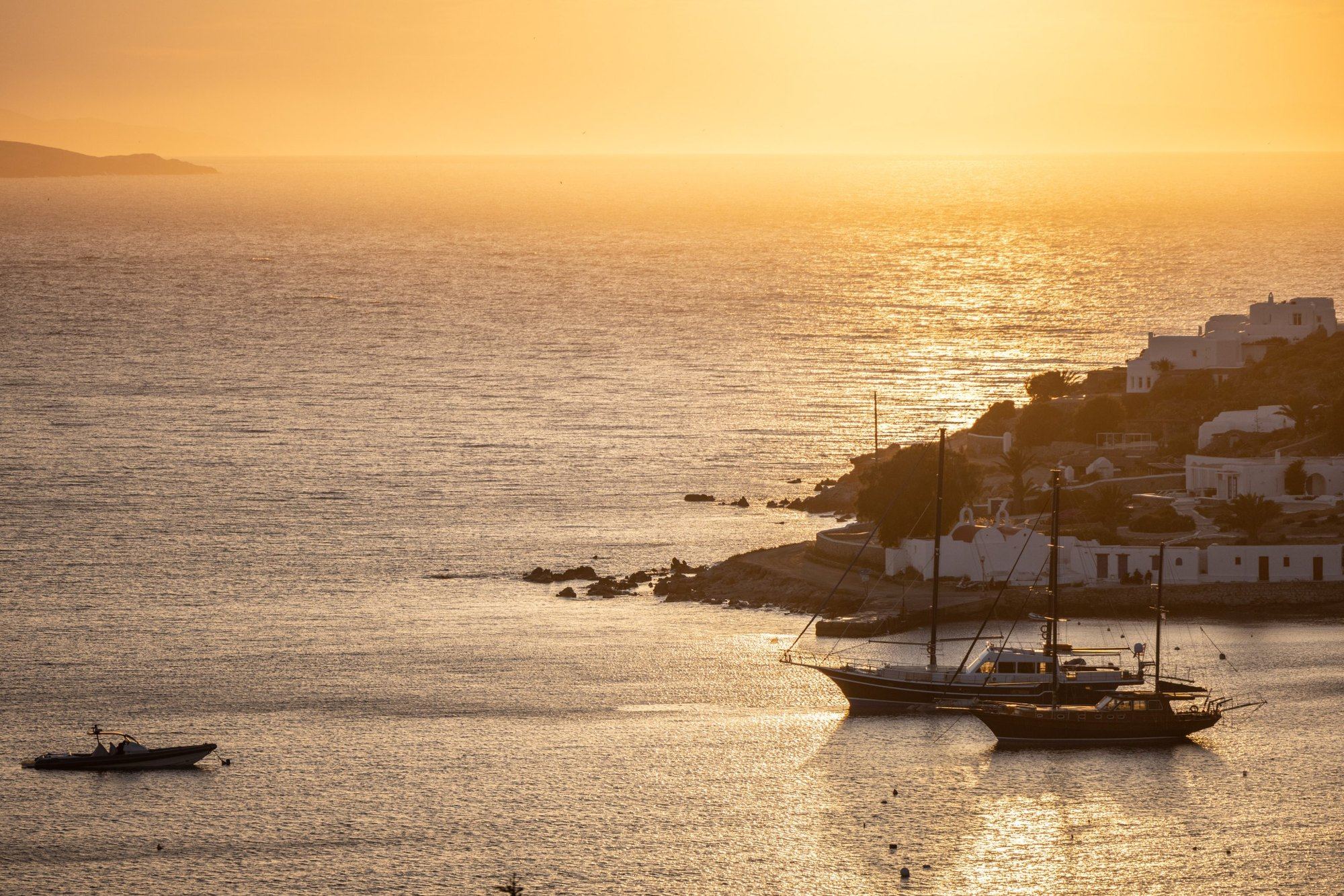 The sunset view